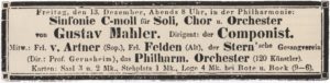 1895 Concert Berlin 13-12-1895 - Symphony No. 2 (Premiere)