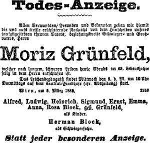 Moriz Grunfeld (1819-1882)