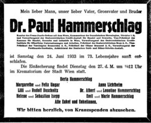 Paul Hammerschlag (1860-1933)