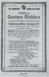 Mahler Festival 1931 Jihlava